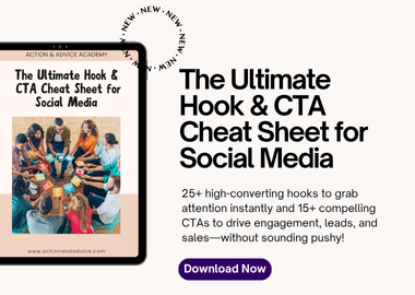 The Ultimate Hook & CTA Cheat Sheet for Social Media – Stop the Scroll & Drive Engagement!